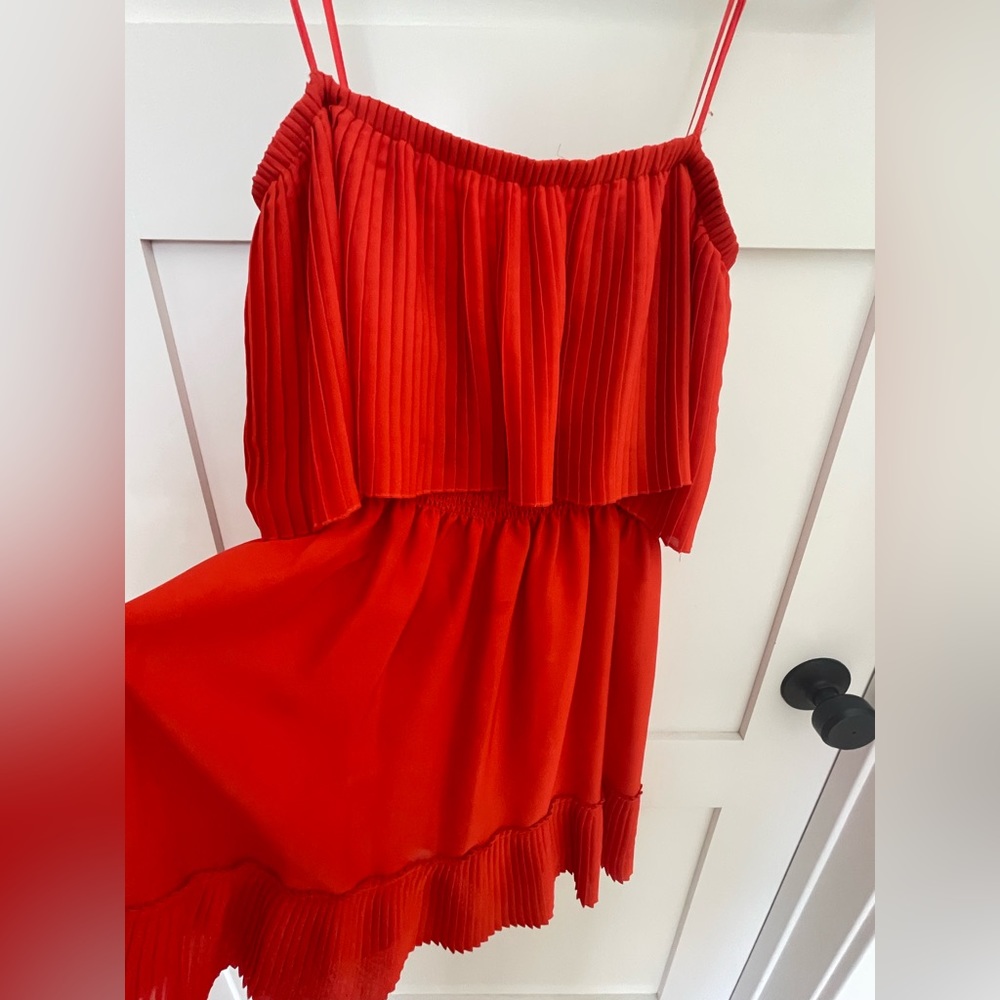 Max & Cleo Red Mid Length Dress